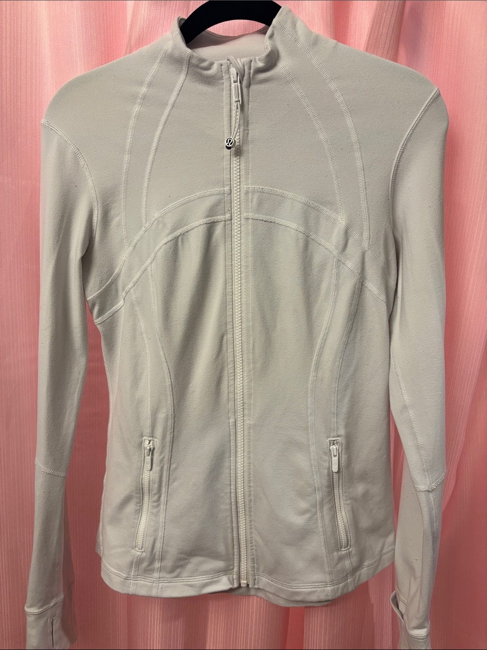 lululemon athletica Light Gray Full-Zip Bomber Jacket
